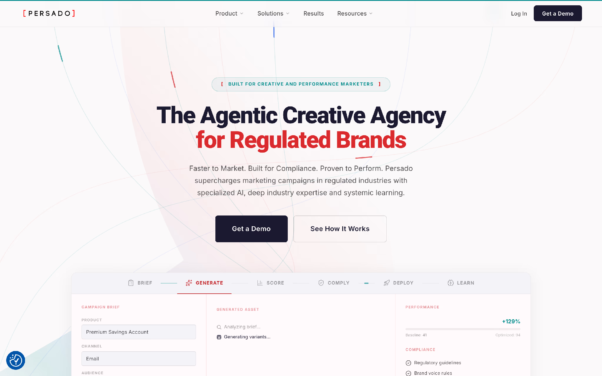 Persado: AI platform for generating and testing marketing language.