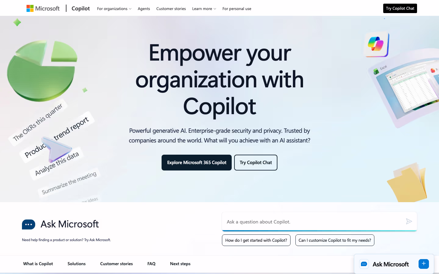 Copilot: best for Microsoft 365 workflows