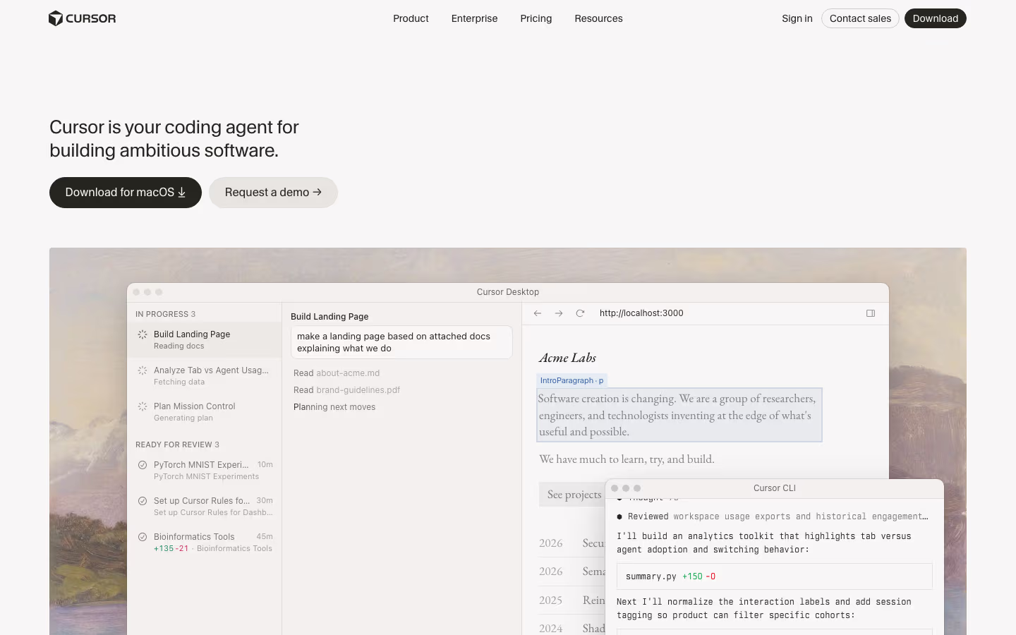 Cursor: best for AI-assisted coding