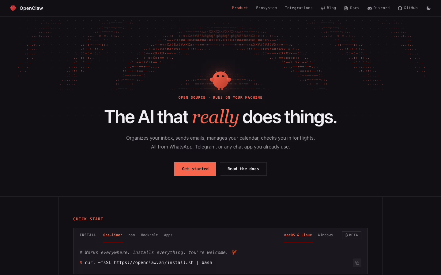 OpenClaw: best for a local-first personal AI assistant