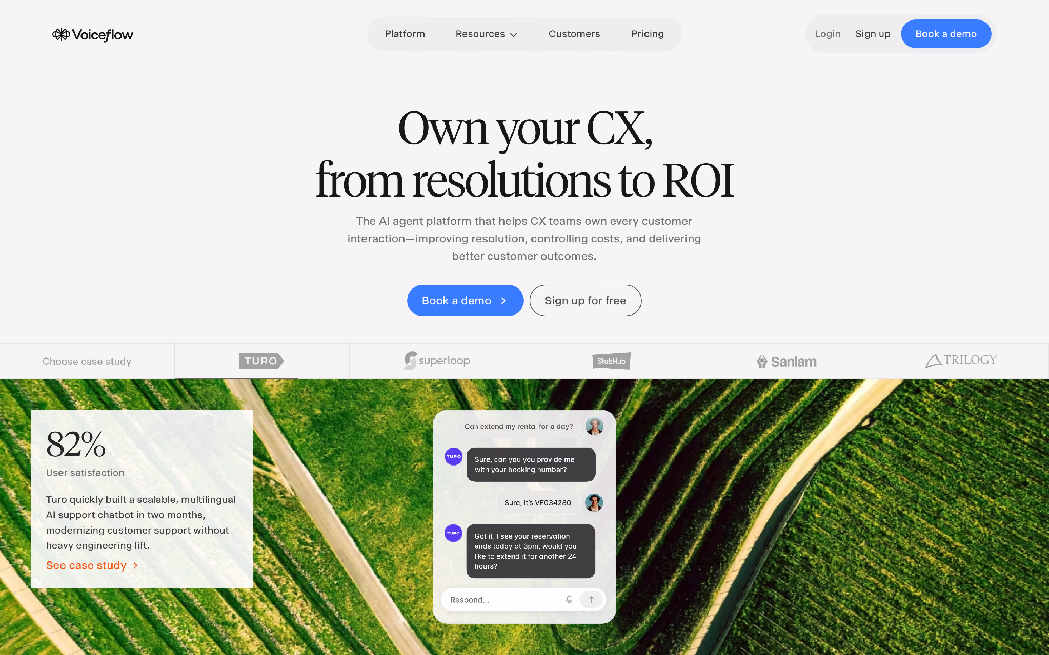 Voiceflow: visual conversation design canvas for voice and chat agents.