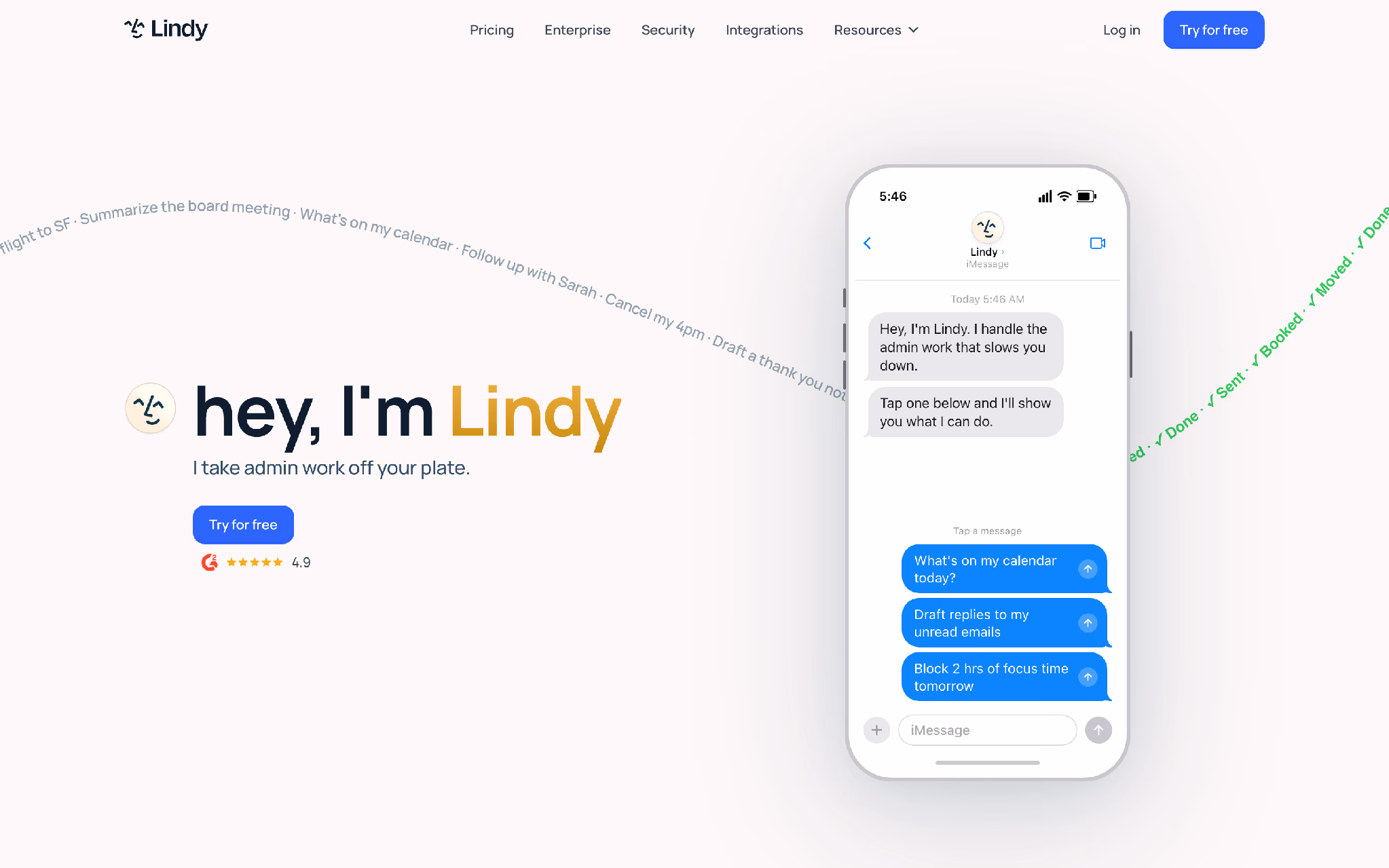 Lindy: plain-language no-code AI agent builder for business ops.