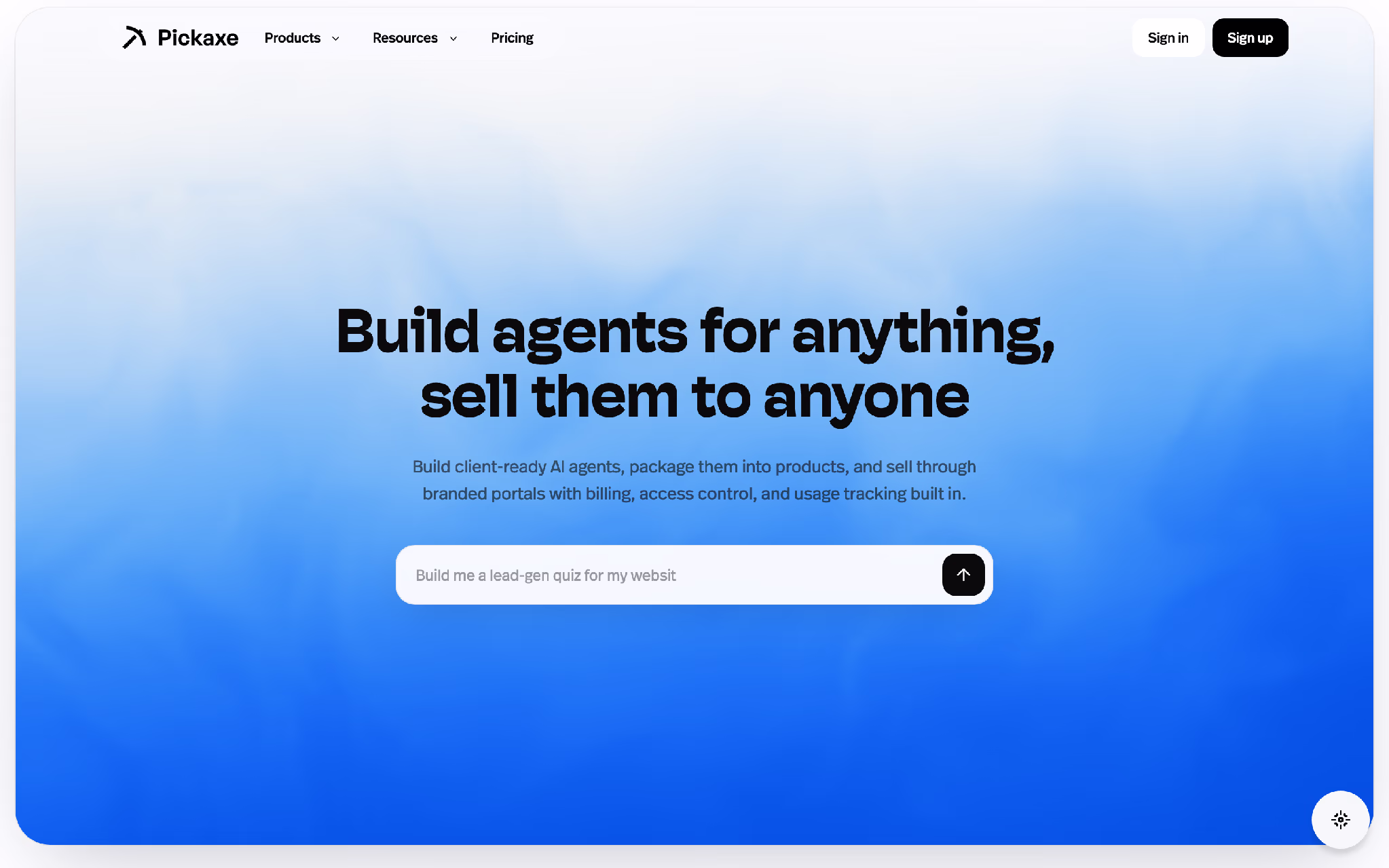 Pickaxe: no-code AI tools you can package and sell.