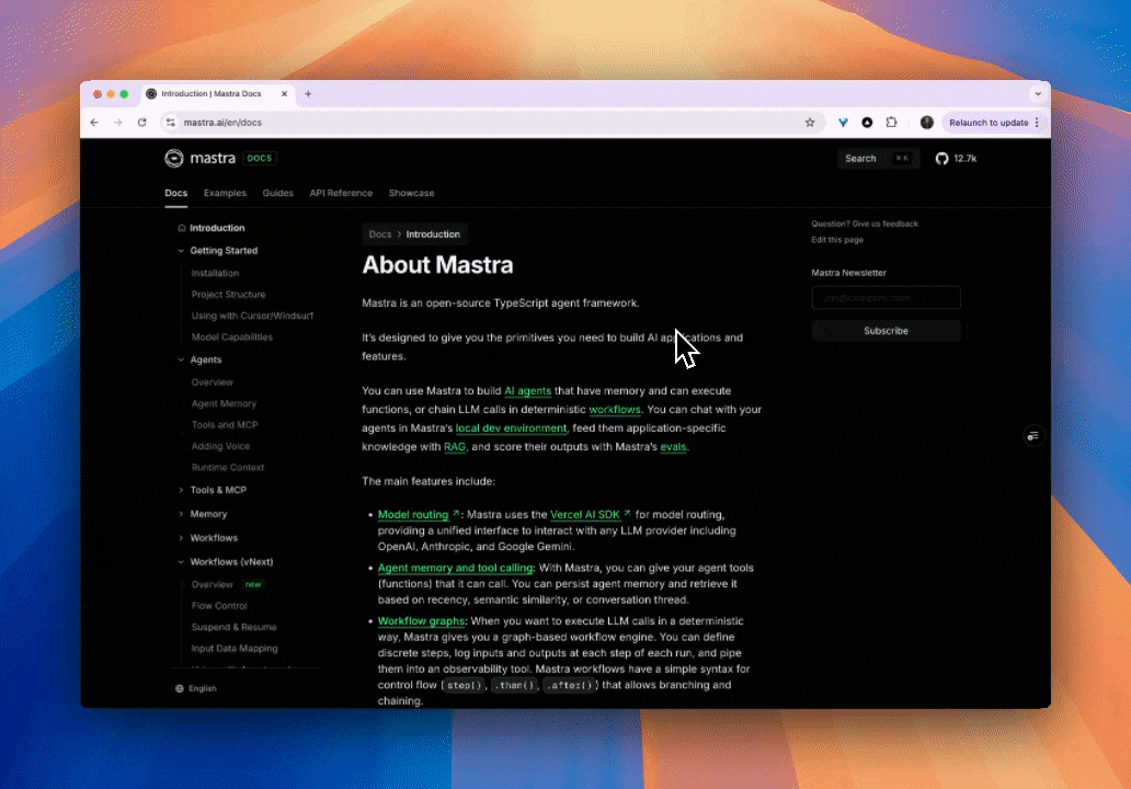 Docs Chatbot demo