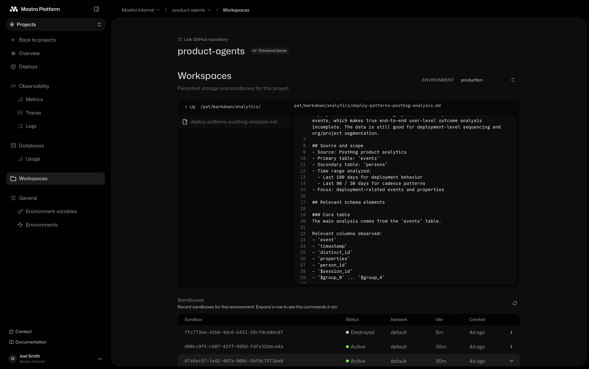 Managed Workspaces for Mastra Platform