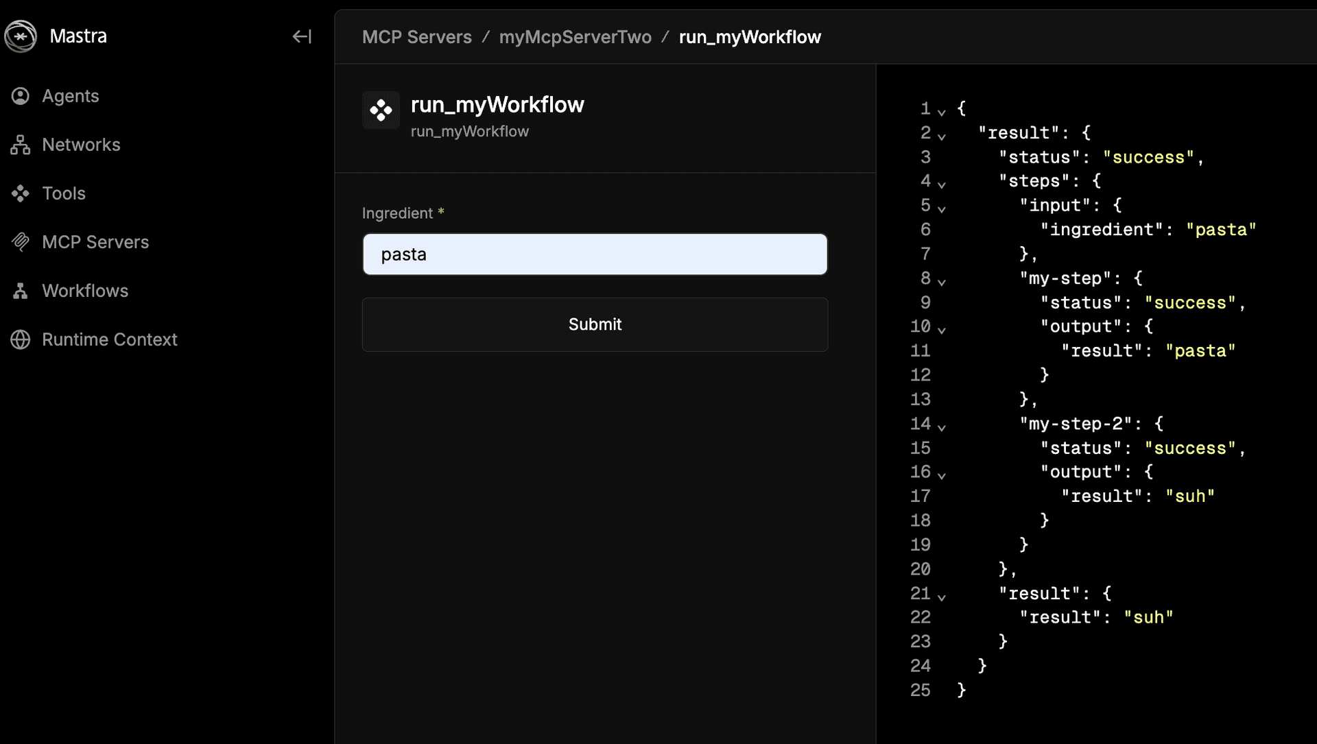 MCP Server with workflows example