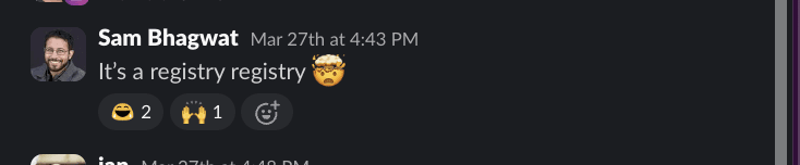 Registry Registry Tweet