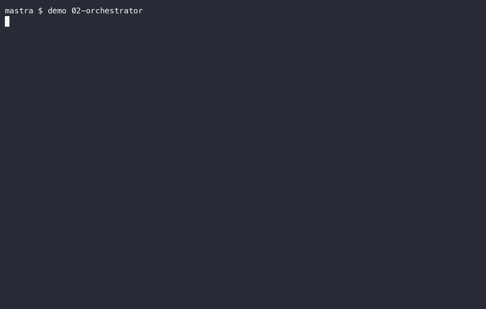 Animated terminal showing the research lead delegating to the tech, cost, and risk analysts, then synthesizing a final answer