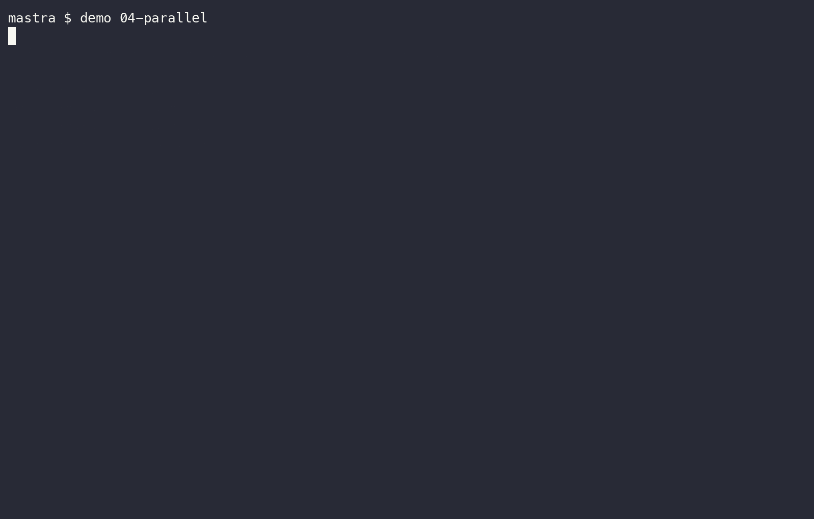 Animated terminal showing three analyst agents starting at the same time, each finishing in about 4 seconds, with a 13-second total wall-clock