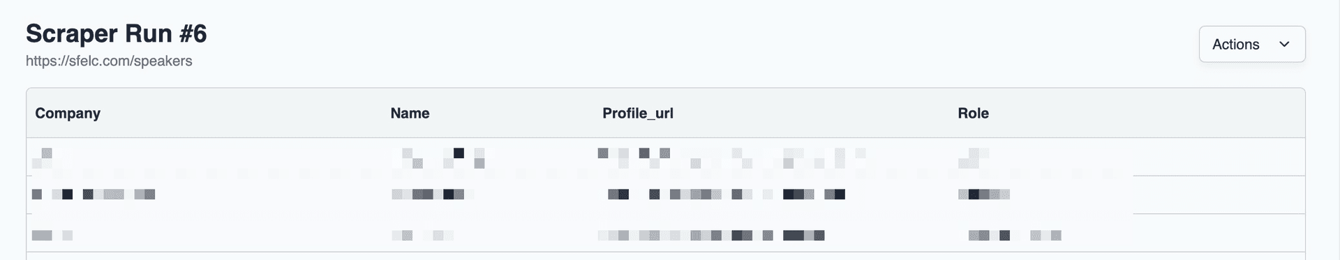 WorkOS scraping tool built Mastra showing data processing workflow