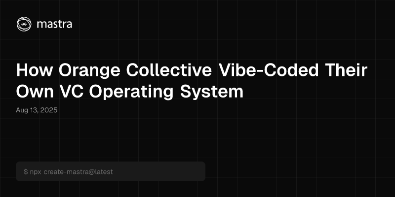 How Orange Collective Vibe-Coded Their Own VC Operating System