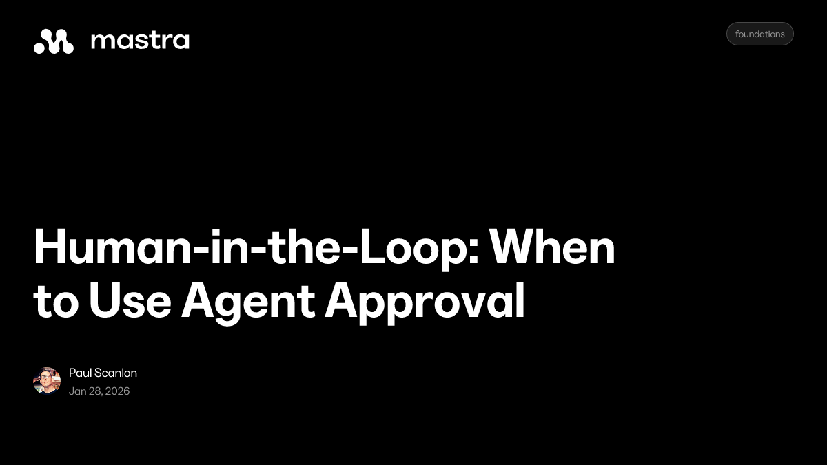 Human-in-the-Loop: When to Use Agent Approval